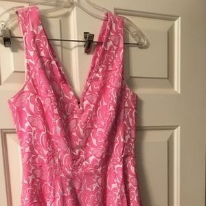 Pink A-Line Anthropologie Party Dress